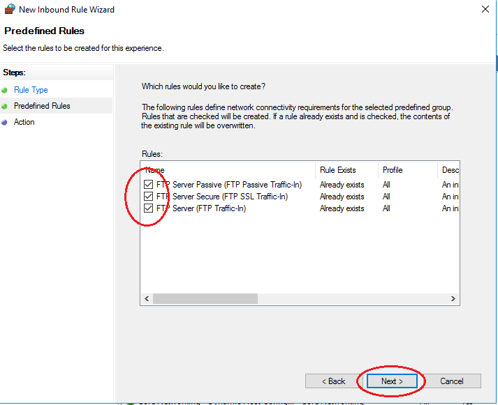 Setting up an FTP server on Windows Server 2016